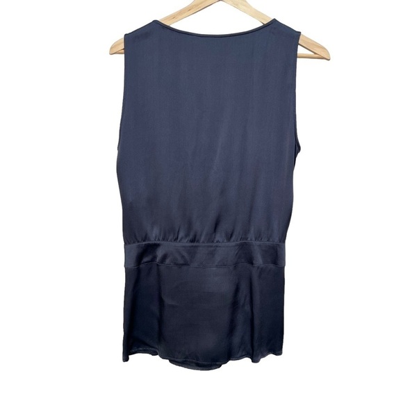 Tory Burch Silk Sleeveless Top with Tie Waist Size 12 - Picture 2 of 13